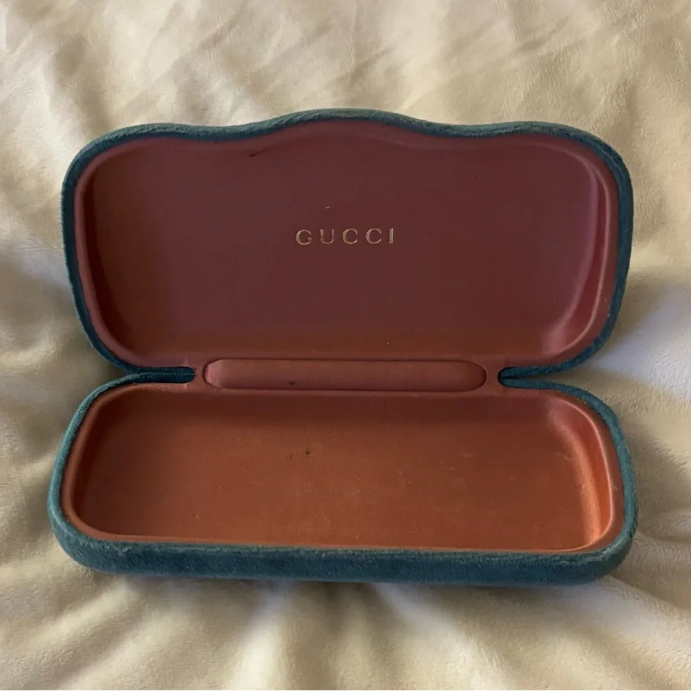 Gucci Green Velvet Glasses Case